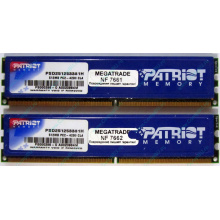 Память 1Gb (2x512Mb) DDR2 Patriot PSD251253381H pc4200 533MHz (Благовещенск)