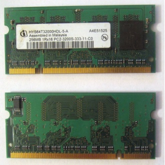 Модуль памяти для ноутбуков 256MB DDR2 SODIMM PC3200 (Благовещенск)